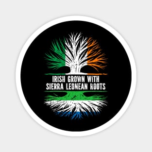 Irish Grown With Sierra Leonean Roots Ireland Flag Magnet